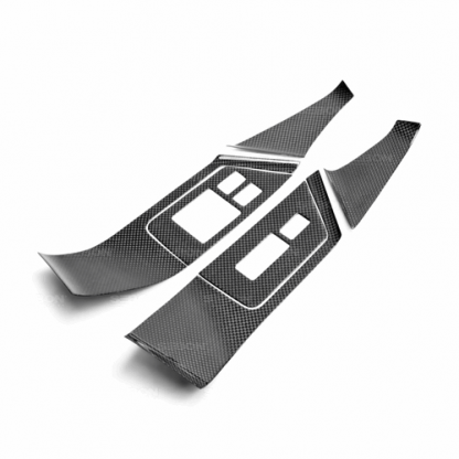 Seibon 09-16 Nissan GTR Carbon Fiber Door Trim Set (12 PCS) - CFI0910NSGTR-C - Image 4