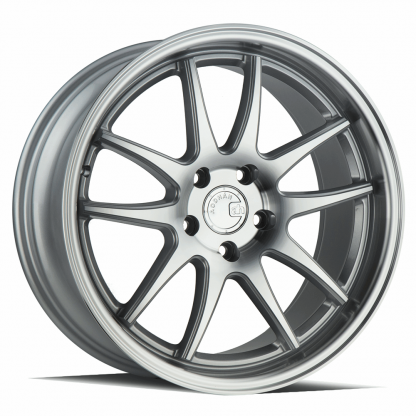 AodHan DS02 18x8.5 +35 5x114.3 (5x4.5) 73.1 | Silver with Machined Lip