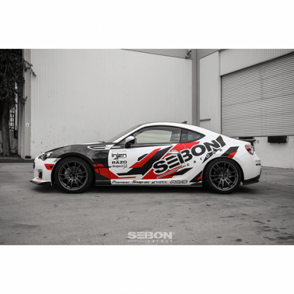 Seibon 12-19 BRZ/FR-S/86 10mm Wider Carbon Fiber Fenders (Pair) - FF1213SCNFR-S - Image 7