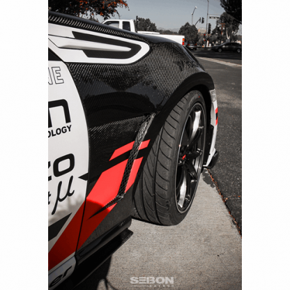 Seibon 12-19 BRZ/FR-S/86 10mm Wider Carbon Fiber Fenders (Pair) - FF1213SCNFR-S - Image 8