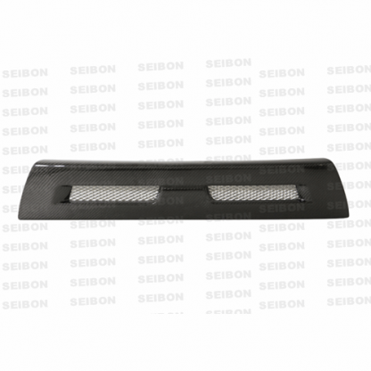 Seibon 08-15 Mitsubishi Lancer Evo X Shaved Emblem Carbon Fiber Front Grill does not fit MR model - FG0809MITEVOX-S - Image 2