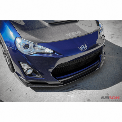 Seibon 13-16 Scion FR-S KC Style Carbon Fiber Front Lip - FL1213SCNFR-S-KC - Image 9