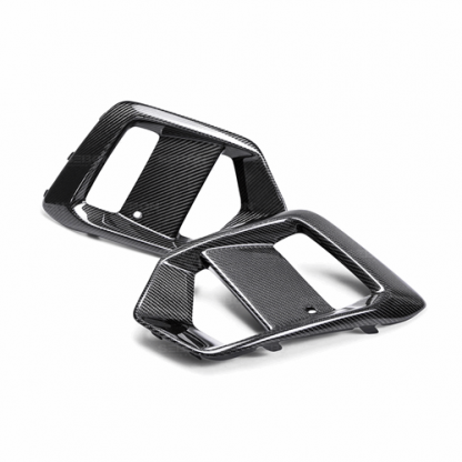 Seibon 16-18 Ford Focus RS Carbon Fiber Fog Light Surrounds - FLS16FDFO