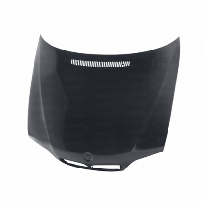 Seibon 02-05 BMW 3 Series 4dr E46 (Manuf Date 7/02-7/06 Models Only) OEM-Style Carbon Fiber Hood - HD0205BMWE464D-OE