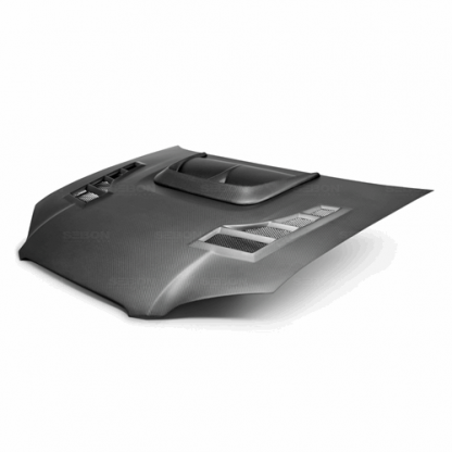 Seibon 04-05 Subaru Impreza WRX / STi CW-Style Dry Carbon Fiber Hood - HD0405SBIMP-CW-DRY - Image 2