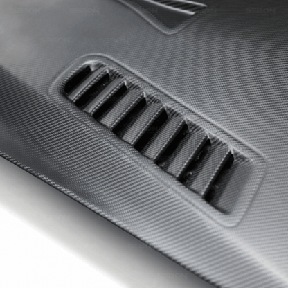 Seibon 09-16 Nissan GT-R R35 ES Style Dry Carbon Fiber Hood - HD0910NSGTR-ES-DRY - Image 4