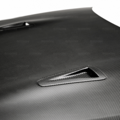 Seibon 09-11 Nissan Skyline R35 GT-R OEM-Dry Carbon Fiber Hood - HD0910NSGTR-OE-DRY - Image 5