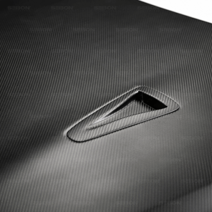 Seibon 09-11 Nissan Skyline R35 GT-R OEM-Dry Carbon Fiber Hood - HD0910NSGTR-OE-DRY - Image 4