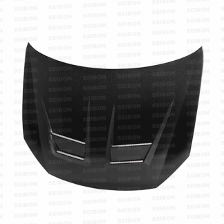 Seibon 10-14 VW Golf/GTI/R 5K/MK6 DV Carbon Fiber Hood w/ Shaved Emblem - HD1011VWGTIB-DV