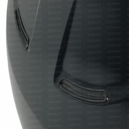 Seibon 12-17 Hyundai Veloster 2 Door Hatchback OEM Carbon Fiber Hood - HD1213HYVEL-OE - Image 3