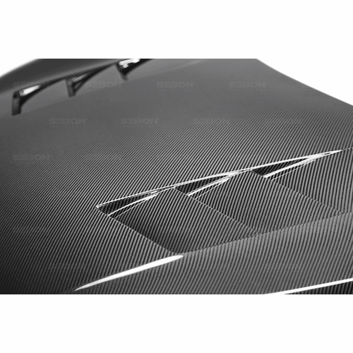 Seibon 16-19 Honda Civic Coupe/Sedan/Hatchback TS-Style Carbon Fiber Hood - HD16HDCV-TS - Image 3