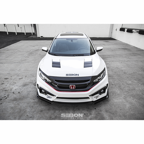 Seibon 16-19 Honda Civic Coupe/Sedan/Hatchback TS-Style Carbon Fiber Hood - HD16HDCV-TS - Image 7