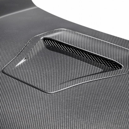 Seibon 17-19 Honda Civic Type R OEM Carbon Fiber Hood - HD17HDCVR-OE - Image 3