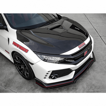 Seibon 17-19 Honda Civic Type R OEM Carbon Fiber Hood - HD17HDCVR-OE - Image 7