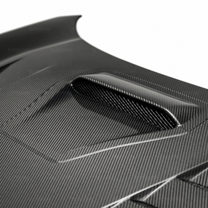 Seibon 17-18 Honda Civic Type-R TS-Style Carbon Fiber Hood - HD17HDCVR-TS - Image 3