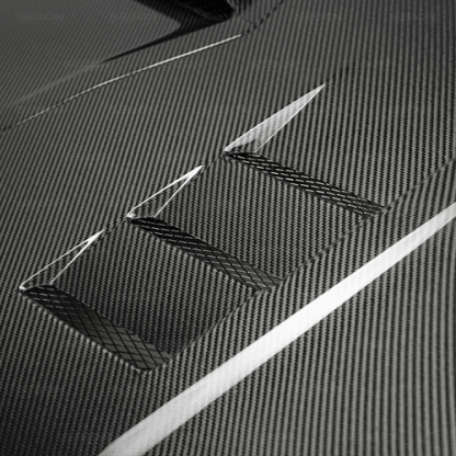 Seibon 17-18 Honda Civic Type-R TS-Style Carbon Fiber Hood - HD17HDCVR-TS - Image 5