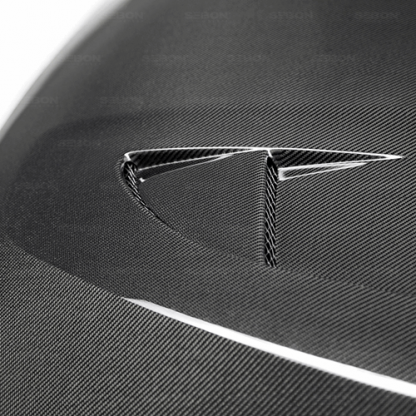 Seibon 2019 Hyundai Veloster TS-Style Carbon Fiber Hood - HD19HYVEL-TS - Image 4