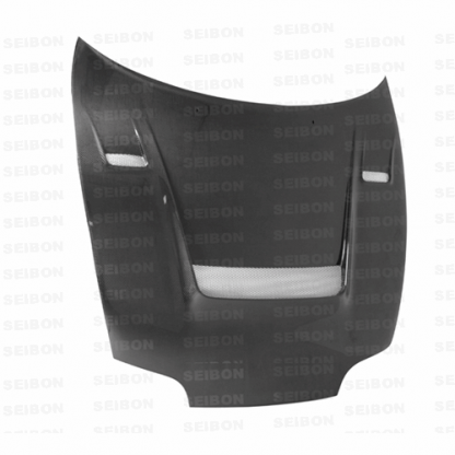 Seibon 93-98 Toyota Supra (JZA80L) KB-Style Carbon Fiber Hood - HD9398TYSUP-KB