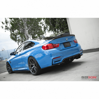 Seibon 15-18 BMW F82 M4 C-Style Carbon Fiber Rear Spoiler - RS14BMWF82-C - Image 4