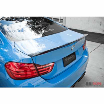 Seibon 15-18 BMW F82 M4 C-Style Carbon Fiber Rear Spoiler - RS14BMWF82-C - Image 5