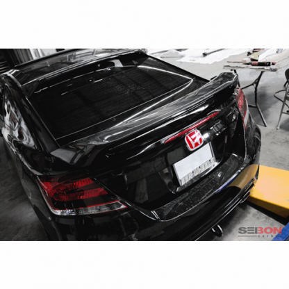 Seibon 14-15 Honda Civic 2 Door Si-Style Carbon Fiber Rear Spoiler - RS14HDCV2D-SI - Image 7