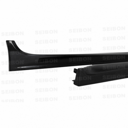 Seibon 08-15 Mitsubishi Evo X OEM-style Carbon Fiber Side Skirts - SS0809MITEVOX-OE - Image 3