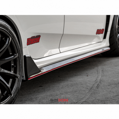 Seibon 17-19 Honda Civic Type R OEM Carbon Fiber Side Skirts - SS17HDCVR-OE - Image 6