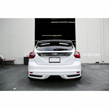 Seibon 12-14 Ford Focus 4 Door Carbon Fiber Tail Garnish - TG1213FDFO - Image 5
