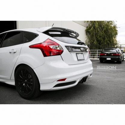 Seibon 12-14 Ford Focus 4 Door Carbon Fiber Tail Garnish - TG1213FDFO - Image 6