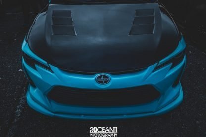 Seibon TS-Style Carbon Fiber Hood For 2014-2016 Scion TC - HD14SCNTC-TS - Image 4