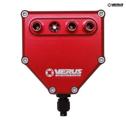 Dual Air Oil Separator, Anodized Red - BRZ/FRS/GT86