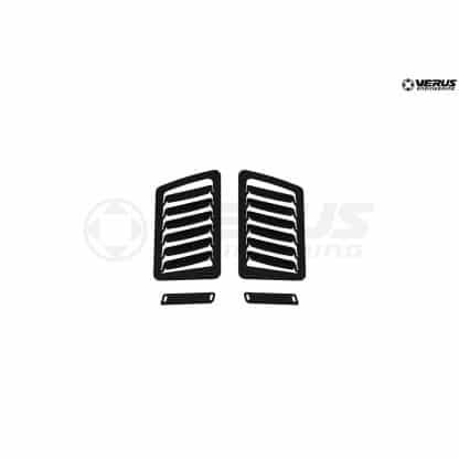 Hood Louver Kit, Small Louvers Only, Powder Coated Black -BRZ/FRS/GT86
