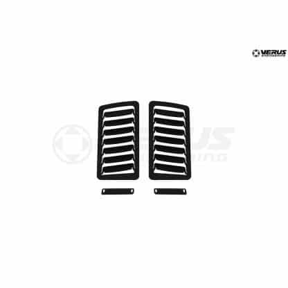 Hood Louver Kit, Large Louvers Only, Powder Coated Black - BRZ/FRS/GT86