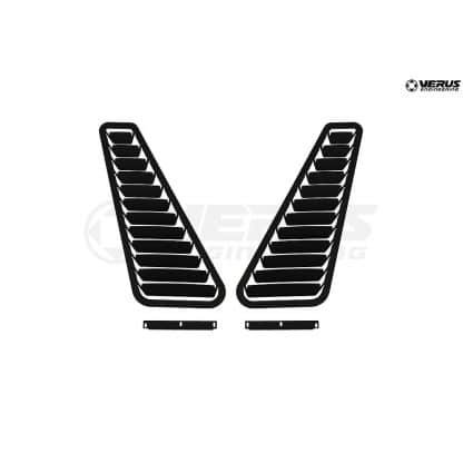 Z33 350Z Hood Louver Kit, Powdercoated Black