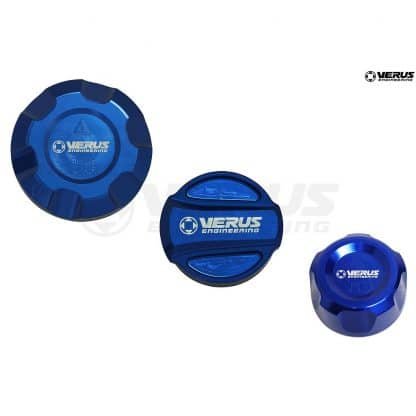 Engine Bay Fluid Cap Kit, Anodized Blue - Mk5 Supra