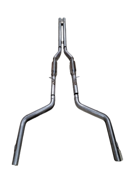 2015+ Charger RT 5.7L 304 SS MRT Cat Back with H-pipe, no tip version 1