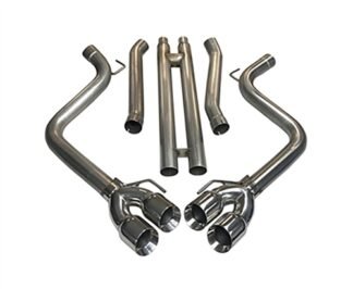 2018+ Mustang GT MRT KR Quad Tip Cat-back w/MaxFlow H-pipe